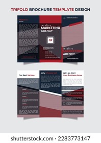 A Corporate Trifold Brochure Template Design