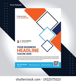Corporate, Unique and clean Flyer Design Template 