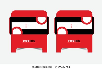 Corporate unique envelope design Teamplate 