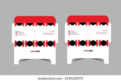 Corporate unique envelope design teamplate 