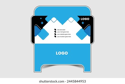 Corporate unique envelope design teamplate
