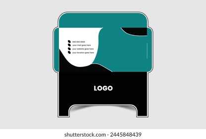 Corporate unique envelope design template

