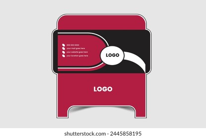Corporate unique envelope design template
