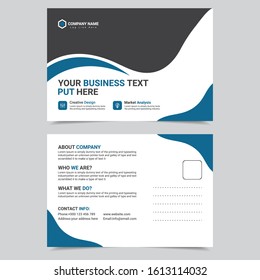 Corporate and unique Professional Business Postcard Design Template