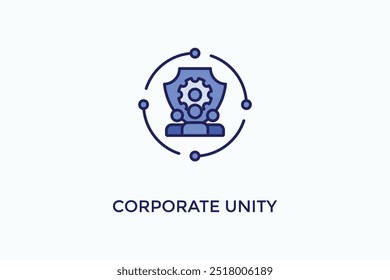 Corporate Unity Vector Icon Or Logo Illustration