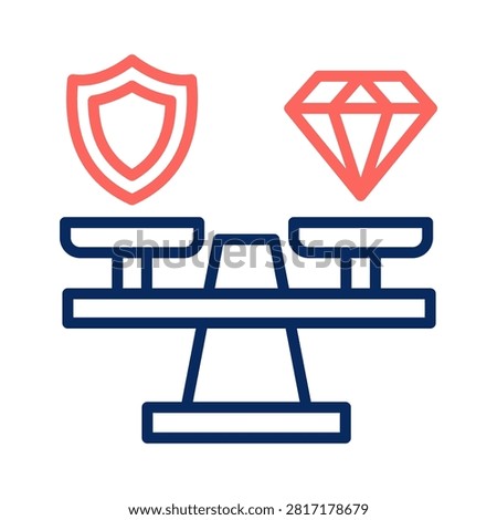 Corporate Values Icon Element for Design