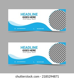 Corporate Vector abstract facebook timeline cover design  Horizontal web banner template geometric