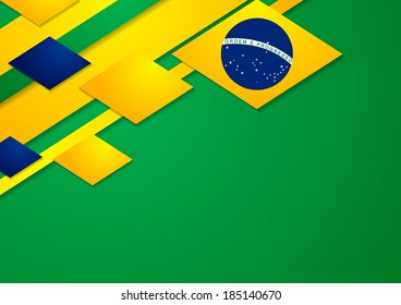 Corporate vector background in Brazilian colors