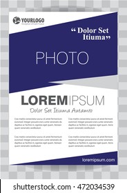 Corporate Vector brochure template design with elements