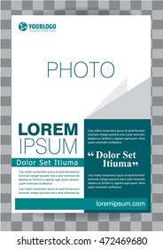 Corporate Vector brochure template design with elements