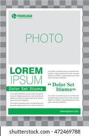 Corporate Vector brochure template design with elements
