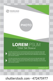 Corporate Vector brochure template design with elements