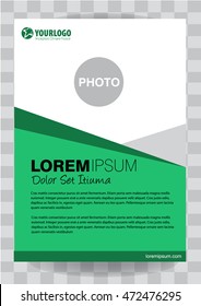 Corporate Vector brochure template design with elements