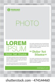 Corporate Vector brochure template design with elements