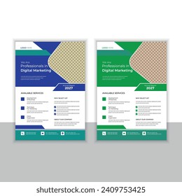 corporate vector business flyer temple design