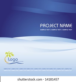 Corporate Vector Business Template Background with Logo (others elements of this template are in my portfolio)