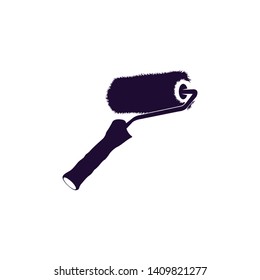 Corporate Vector Icon of Paint roller. Painters logo or icon.