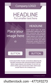 corporate vector layout template for business or non-profit organization