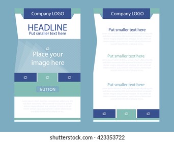 Corporate vector layout templates for business or non-profit organization