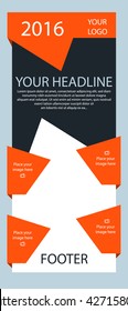 Corporate vector layout templates for business or non-profit organization