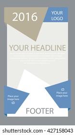 Corporate vector layout templates for business or non-profit organization