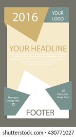 Corporate vector layout templates for business or non-profit organization
