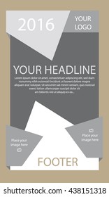 Corporate vector layout templates for business or non-profit organization