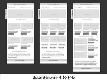 Corporate vector layout templates for business or non-profit organization