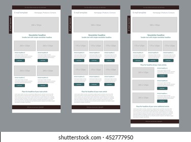 Corporate vector layout templates for business or non-profit organization