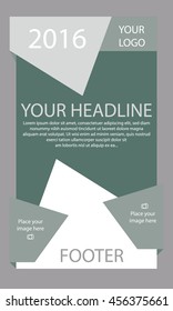 Corporate vector layout templates for business or non-profit organization