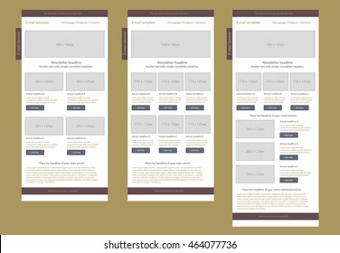 Corporate vector layout templates for business or non-profit organization