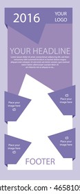 Corporate vector layout templates for business or non-profit organization