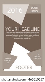 Corporate vector layout templates for business or non-profit organization