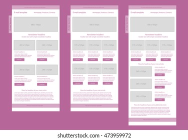 Corporate vector layout templates for business or non-profit organization