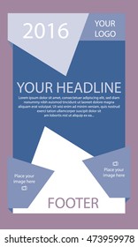 Corporate vector layout templates for business or non-profit organization