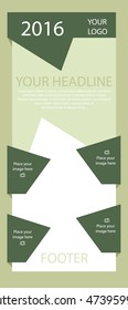 Corporate vector layout templates for business or non-profit organization
