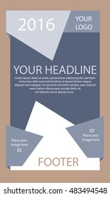 Corporate vector layout templates for business or non-profit organization