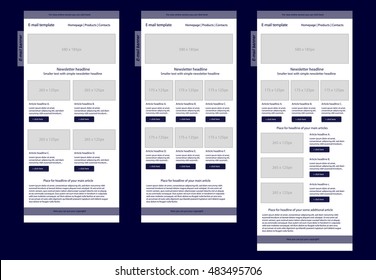 Corporate vector layout templates for business or non-profit organization