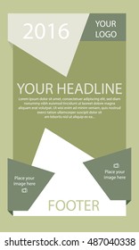 Corporate vector layout templates for business or non-profit organization