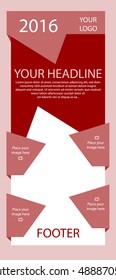 Corporate vector layout templates for business or non-profit organization