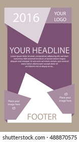 Corporate vector layout templates for business or non-profit organization