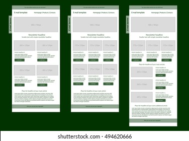 Corporate vector layout templates for business or non-profit organization