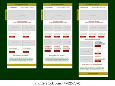 Corporate vector layout templates for business or non-profit organization