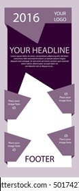 Corporate vector layout templates for business or non-profit organization