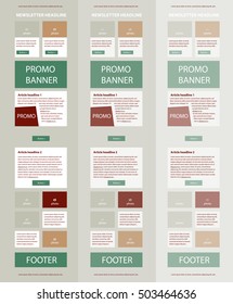 Corporate vector layout templates for business or non-profit organization