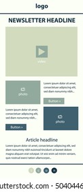 Corporate vector layout templates for business or non-profit organization