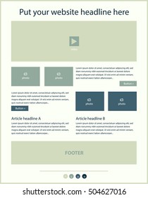 Corporate vector layout templates for business or non-profit organization