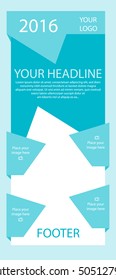 Corporate vector layout templates for business or non-profit organization