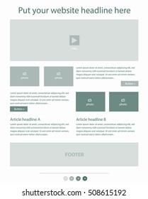 Corporate vector layout templates for business or non-profit organization