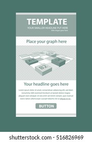 Corporate vector layout templates for business or non-profit organization with infographic columns